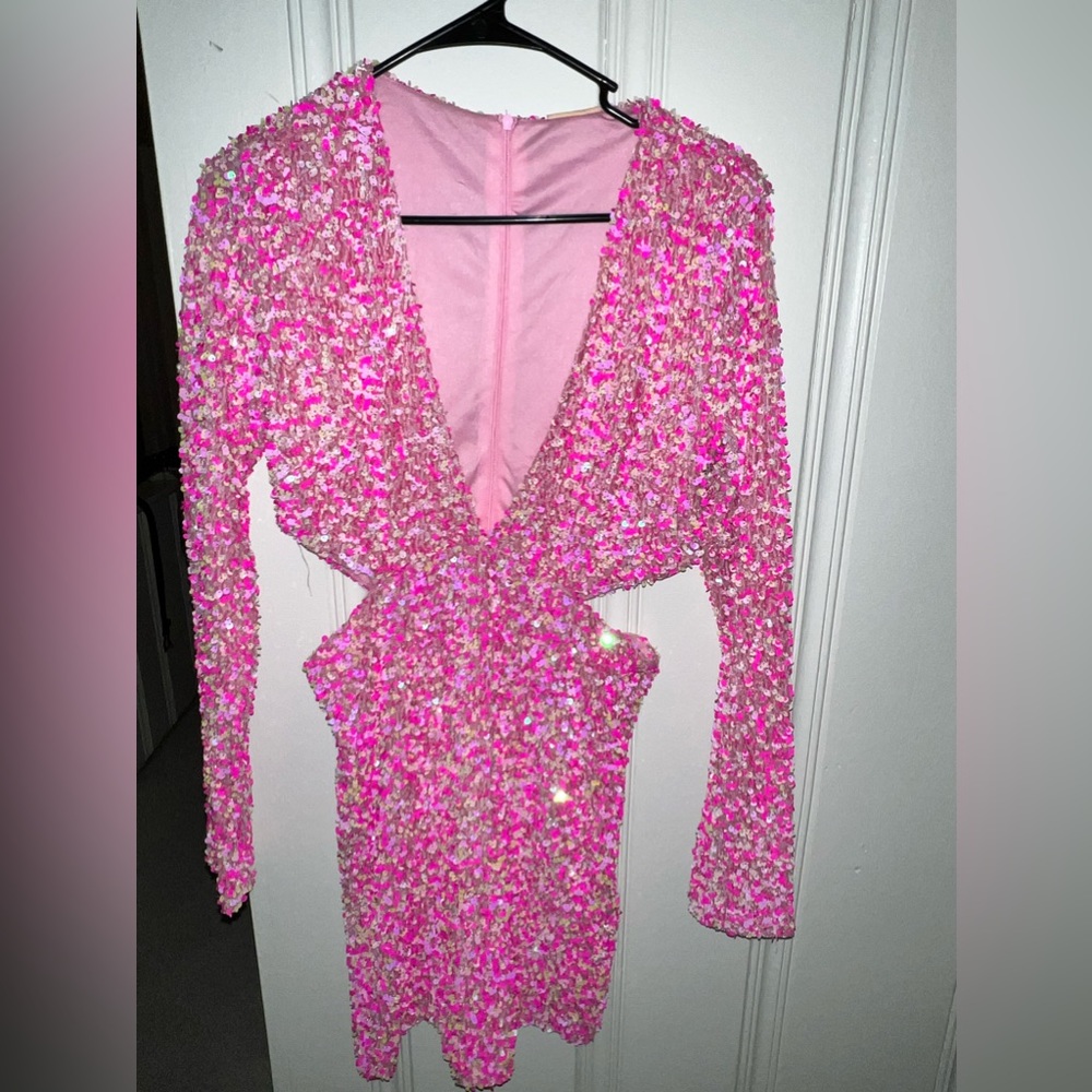 Sage & Paige Quantum Leap Mini Dress Pink